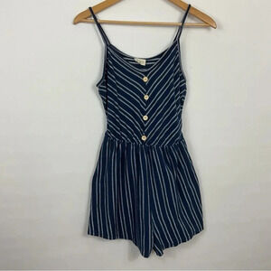 Caution‎ To The Wind Striped Romper